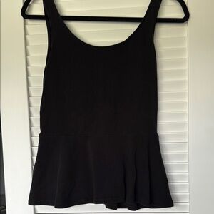 Express Black Peplum Tank Top